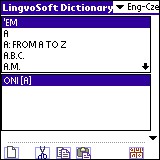 LingvoSoft Dictionary English <-> Czech for Palm O 3.1.76 screenshot